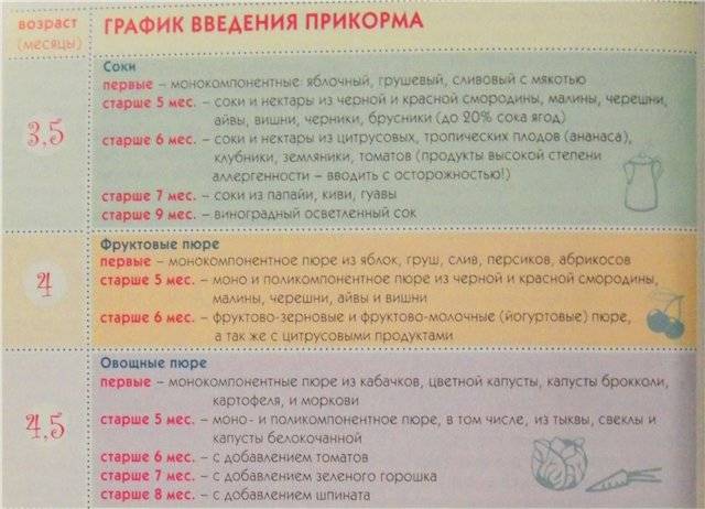 Когда можно давать соки ребенку при грудном вскармливании