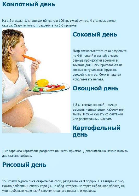 Особенности, популярные виды и правила разгрузочных дней во время беременности во 2 и 3 триместре