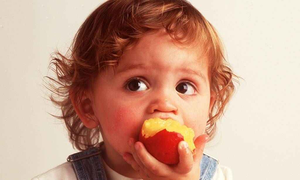 Как оказать помощь ребенку, если он проглотил фруктовую косточку?