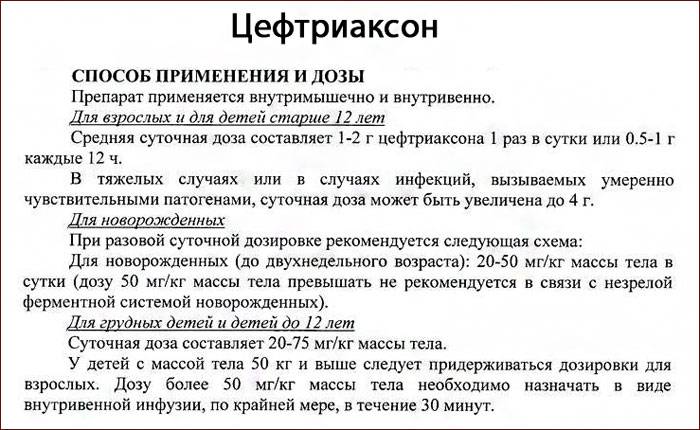 Цефтриаксон детям: инструкция по применению уколов, дозировка антибиотика, побочные действия