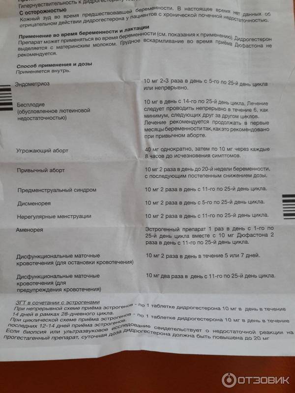 Дюфастон при эндометриозе: как правильно пить при планировании беременности?