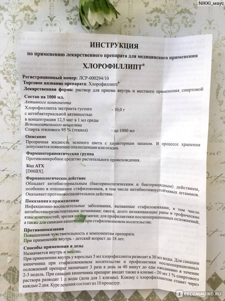 Хлорофиллипт масляный и спиртовой (раствор, таблетки, спрей): инструкция по применению у детей и взрослых, лечение горла, полоскание, спринцевание
