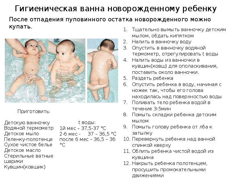 Как правильно купать новорожденного ребенка