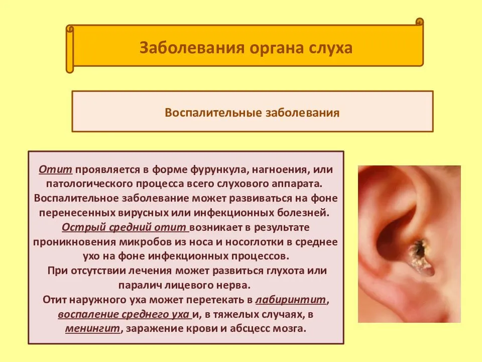 Почему запах из уха у грудничка