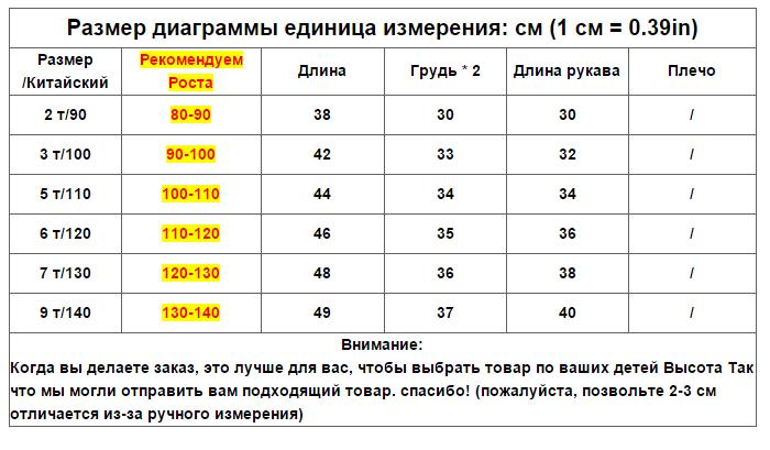 Как подобрать детский размер 5 на алиэкспресс? - aliexpres.sale