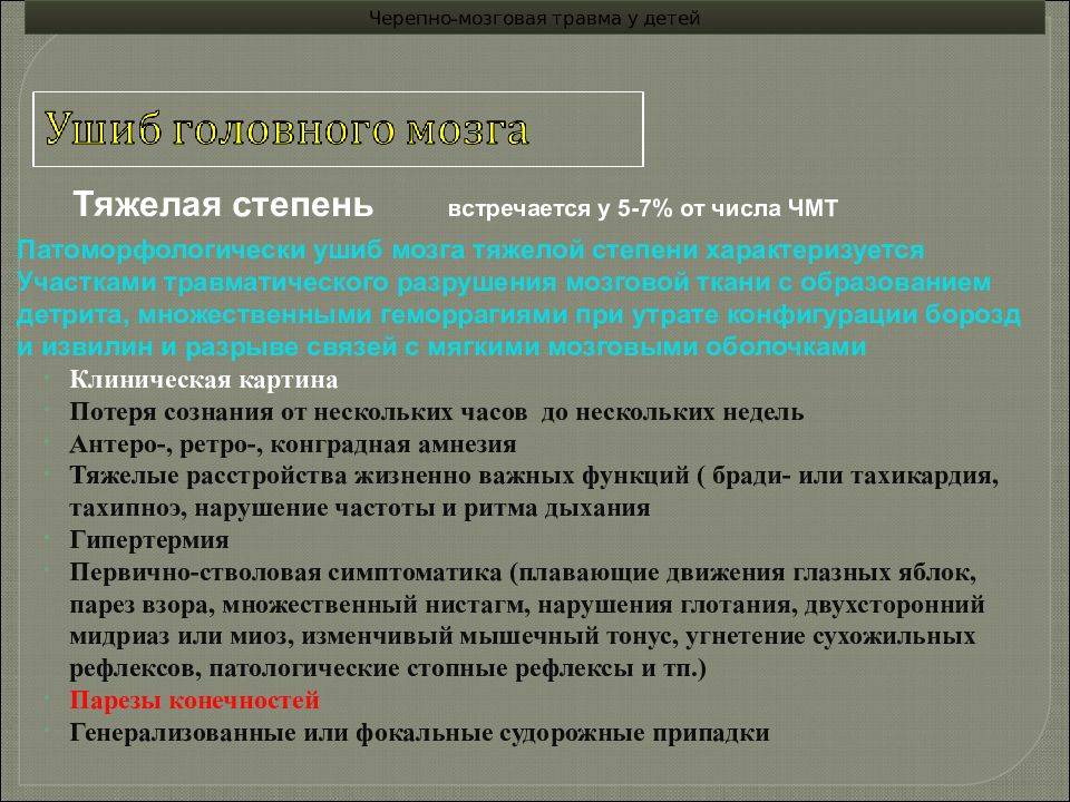Детская черепно-мозговая травма