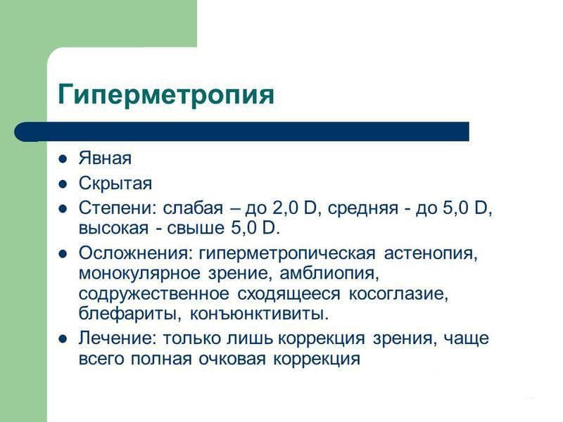 Дальнозоркость у детей: причины, симптомы, степени