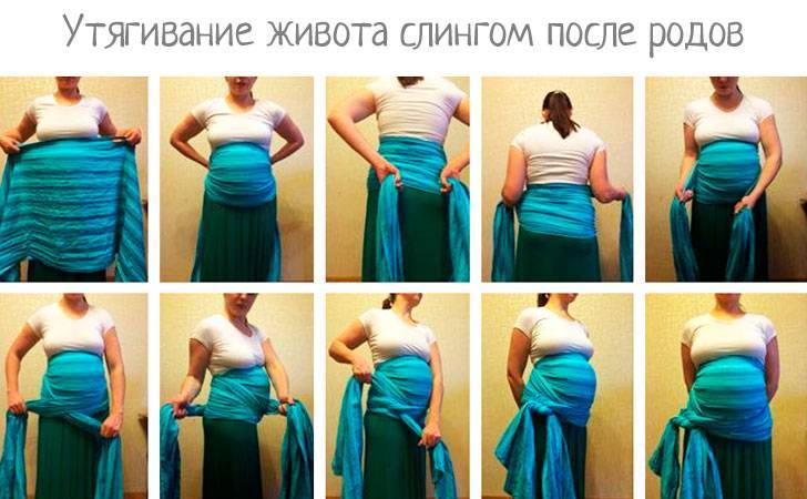 Как утянуть живот после родов?