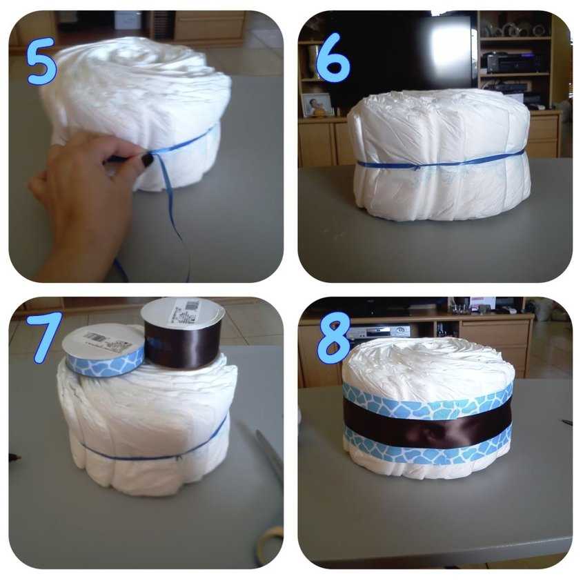 Торт из памперсов своими руками - мастер-класс по изготовлению
