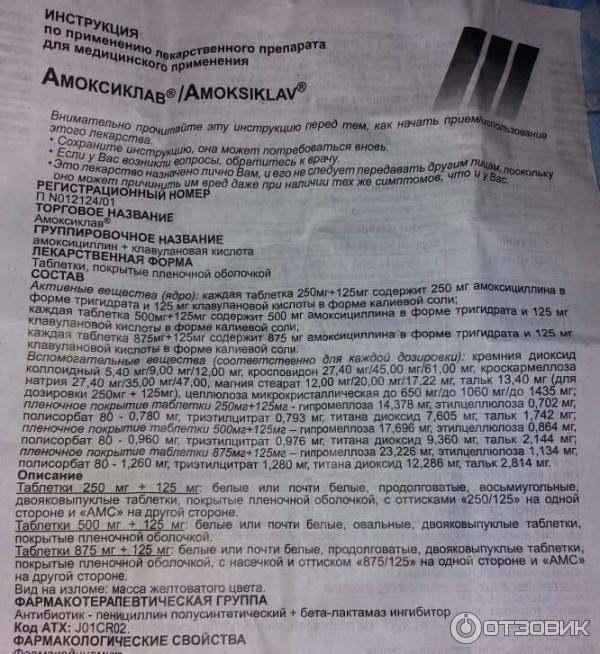 Амоксиклав. инструкция по применению. справочник лекарств, медикаментов, бад