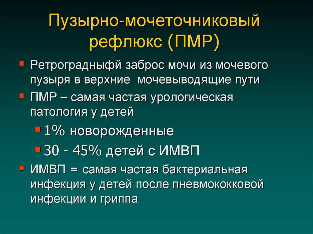 Пузырно – мочеточниковый рефлюкс
