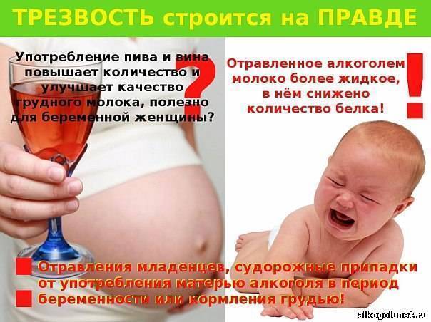 Алкоголь при грудном вскармливании (гв): когда попадает в молоко и через сколько выходит, когда можно кормить, как влияет на ребенка