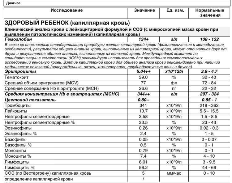 Повышена средняя концентрация hb в эритроцитах мснс у ребенка — причины и последствия | dlja-pohudenija.ru