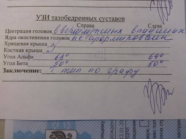 Узи тазобедренных суставов у ребенка