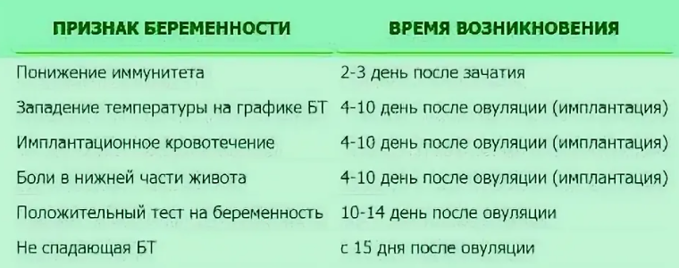 Признаки беременности: как определить произошло ли зачатие, когда появляются первые симптомы