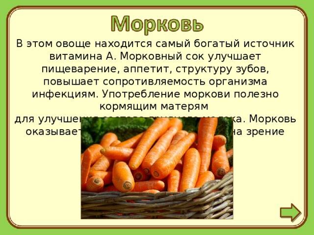 Морковь при грудном вскармливании: можно ли кормящей маме в первый месяц?