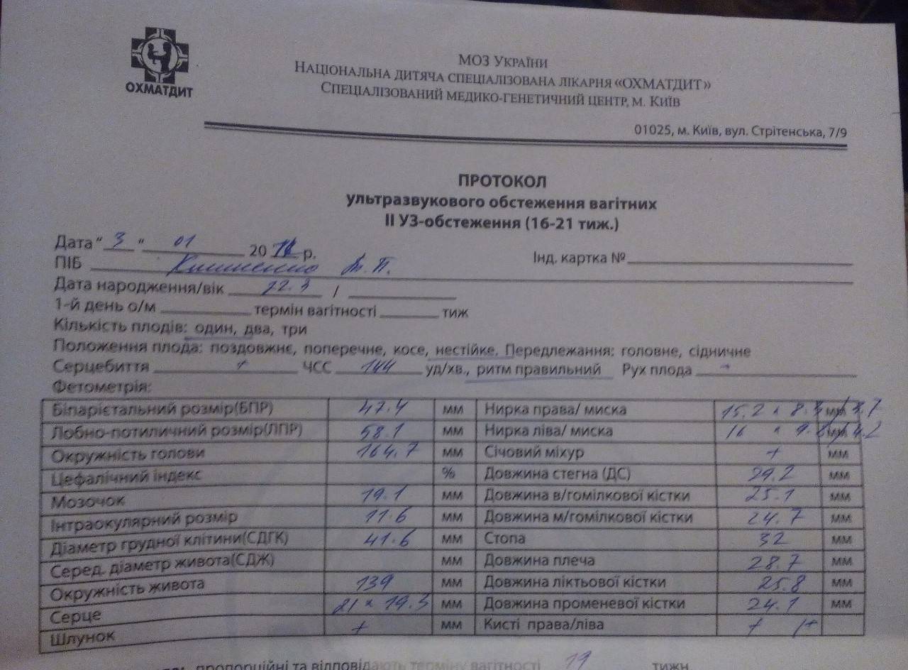 Первый скрининг при беременности -