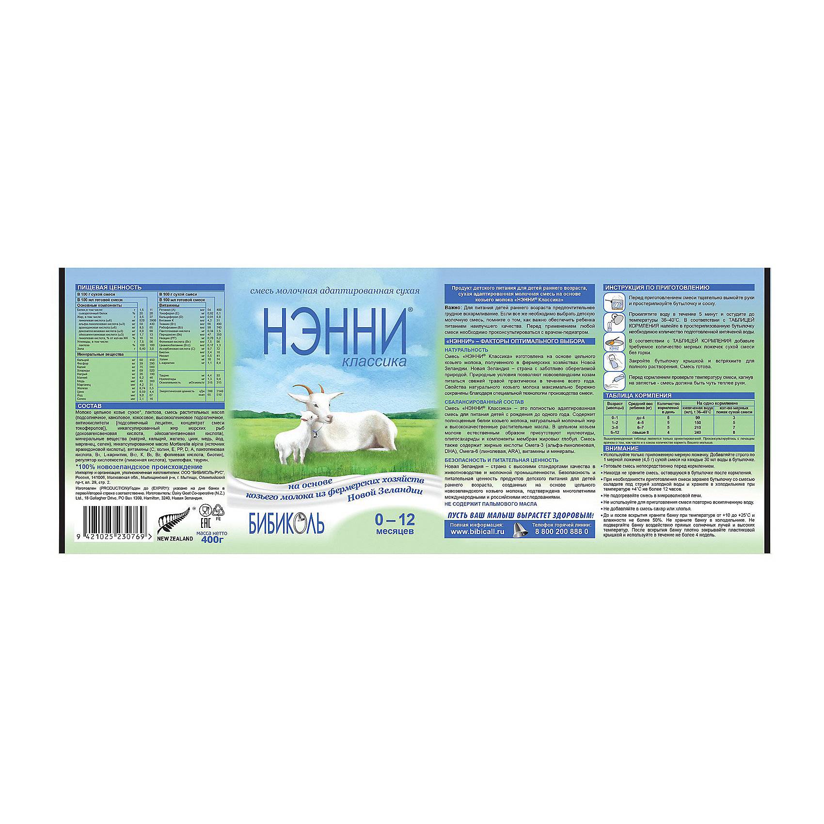 Обзор молочных смесей «нэнни»