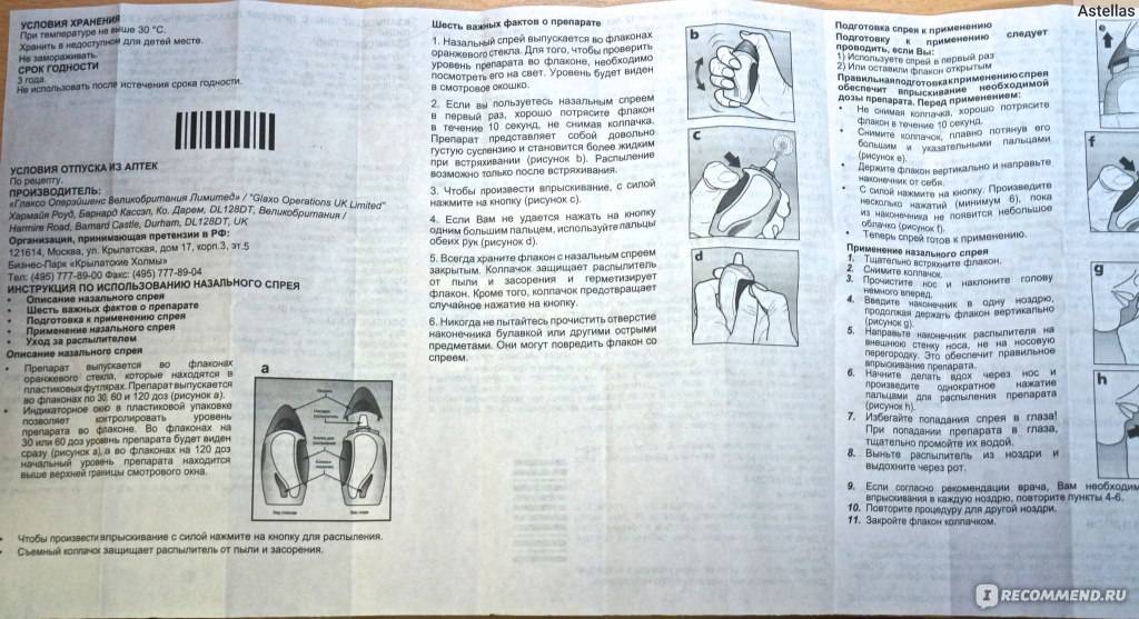 Использование спрея назонекс для лечения аденоидов у детей