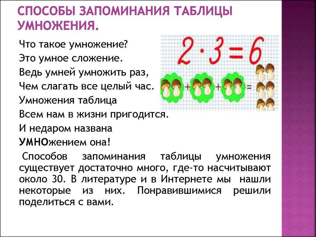 Как быстро выучить таблицу умножения и деления с ребенком: легкий способ