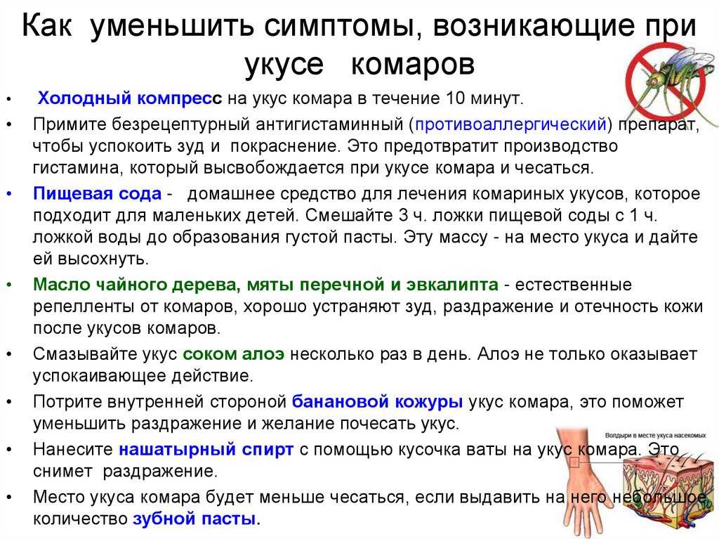 Средства для детей после укусов комаров